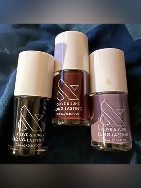 Olive & June Long Lasting Lot of Three Colors Art Class Obsessed and E+M